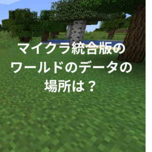 【画像付き】マイクラ統合版のワールドのデータの場所は？